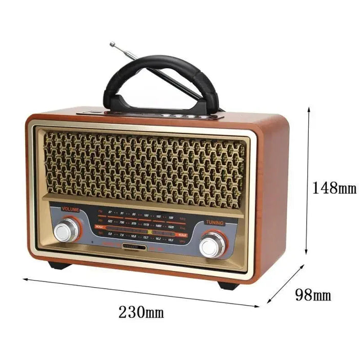 Multifunction Radio Speaker with Subwoofer and Bluetooth