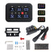 Package includes LED switch panel, relay control system, wiring harness kit, mounting hardware, and user manual