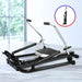 Smooth wheel glide system provides consistent and fluid rowing motion