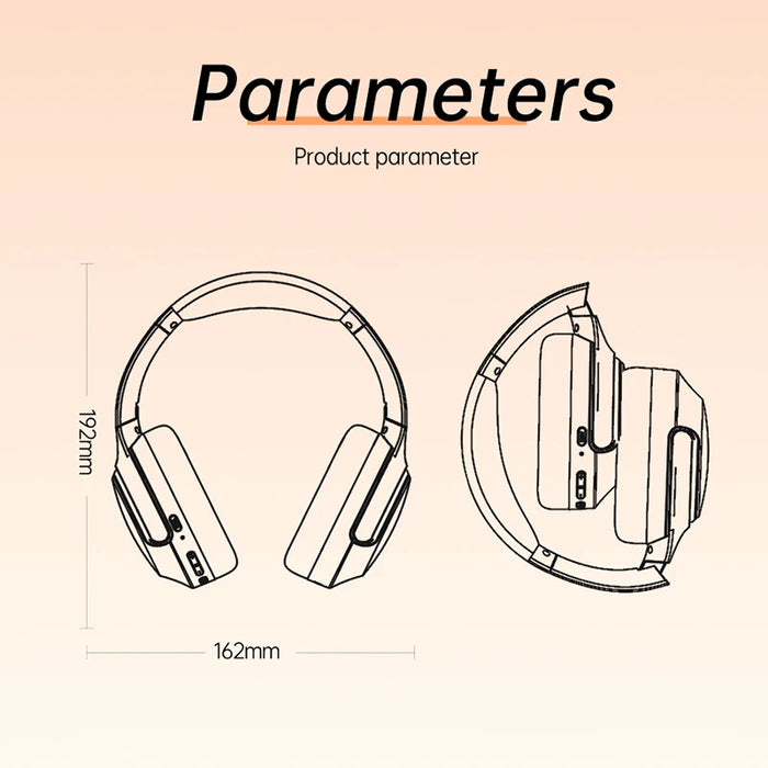 Wireless Over-Ear Headphones with ANC and 40mm Drivers