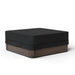 Waterproof black hot tub cover with anti-UV protection for outdoor use
