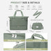 Lightweight waterproof travel handbag with wet and dry storage in pink