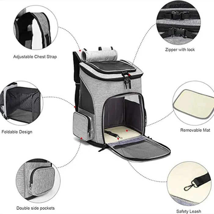 Durable polyester fabric backpack for outdoor adventures