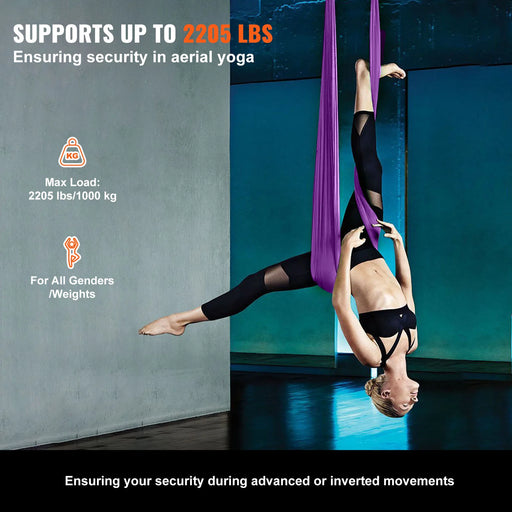 Durable and Slip-Resistant Yoga Swing with 1000 kg Weight Capacity