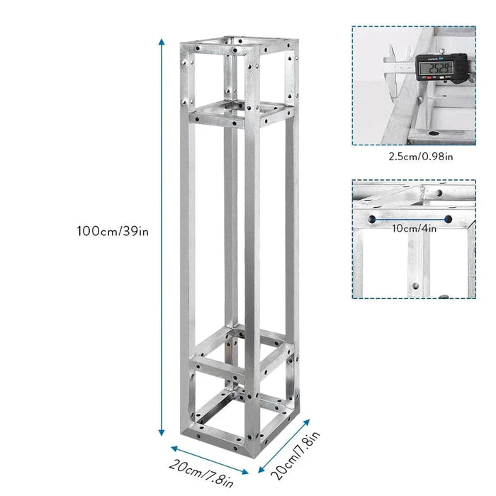 Silver finish truss tower set for professional stage support