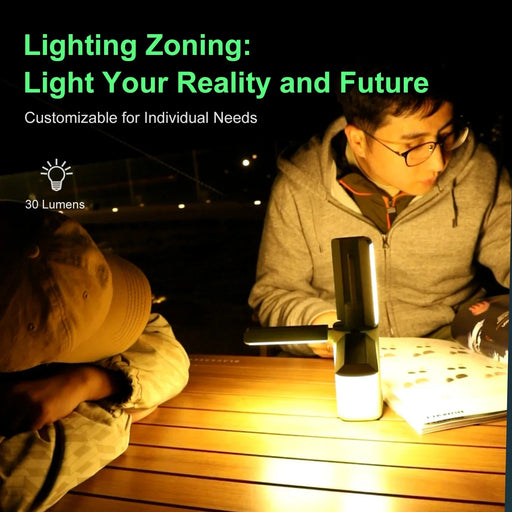 Multifunctional Camping Flashlight with adjustable lighting and 14000mAh powerbank