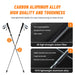 Trekking poles made of black 103-120cm carbon fiber for folding and hiking
