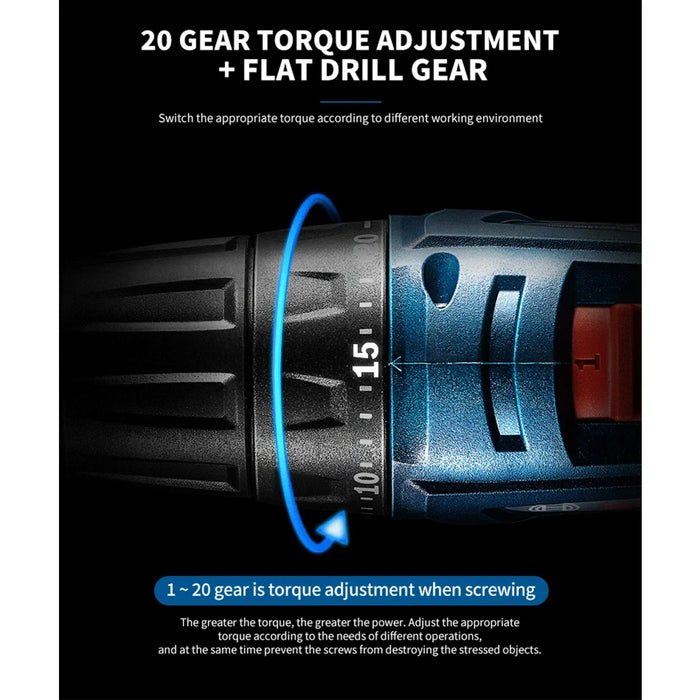 Cordless Screwdriver Set, Rechargeable, Compact, and Battery