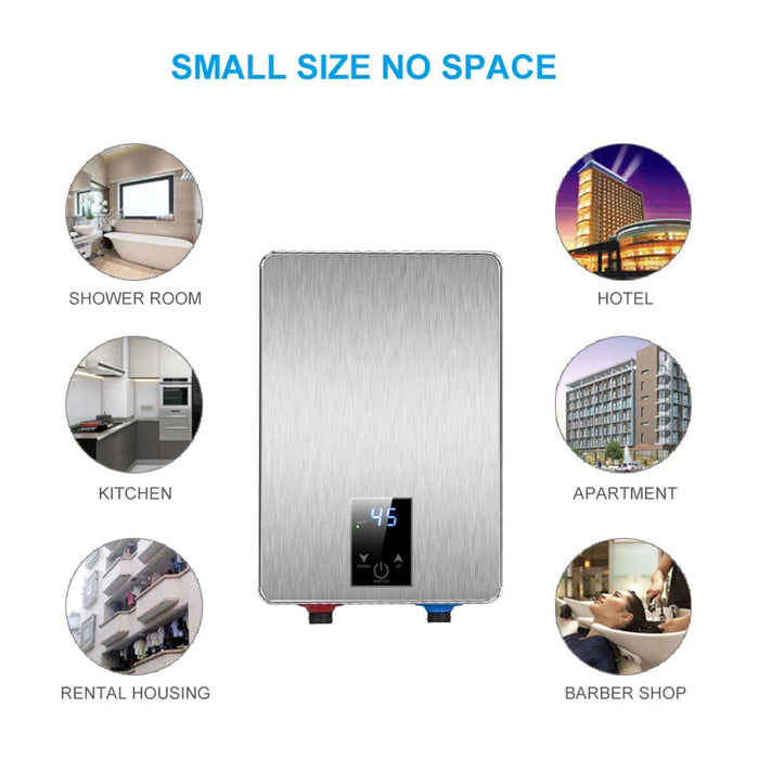 Water Heaters 6000W 220V Tankless for Bathroom or Kitchen