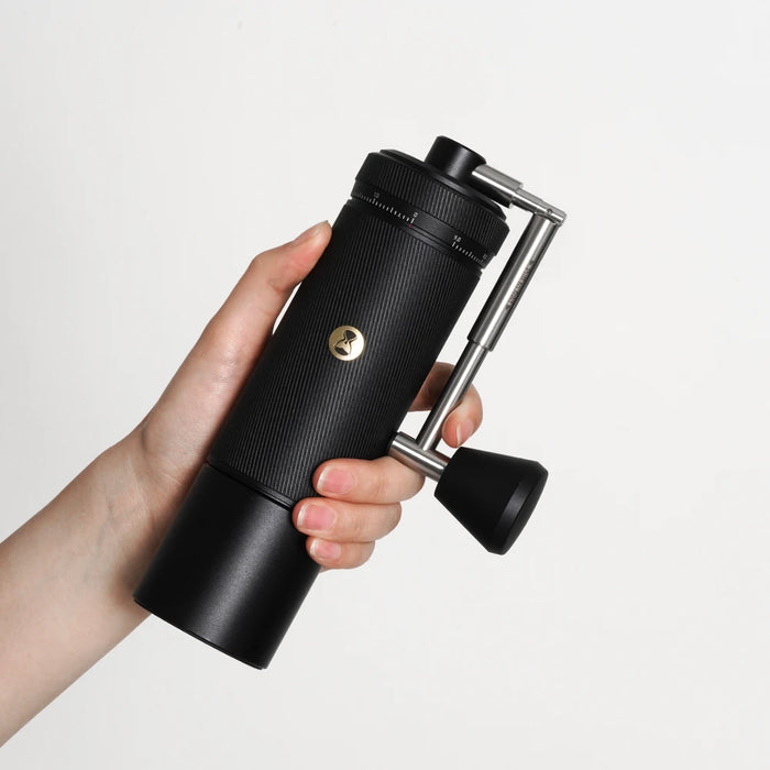 Manual Espresso Coffee Grinder with External Click Adjustment