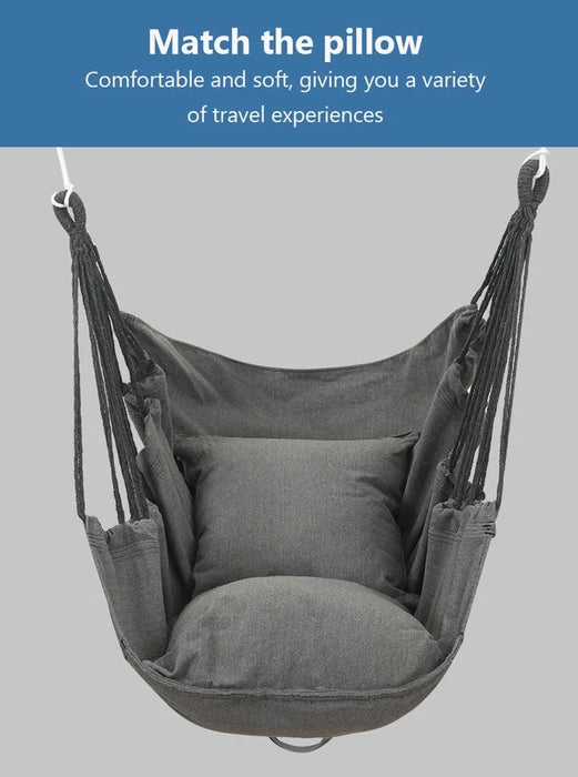 Strong and secure swing chair with a maximum load capacity of 200kg