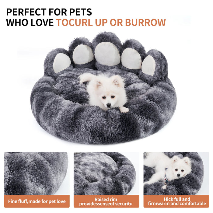 Cozy and warm deep coffee color pet bed