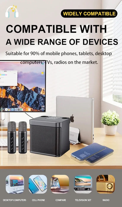 High-quality stereo sound with deep bass for an enhanced audio experience