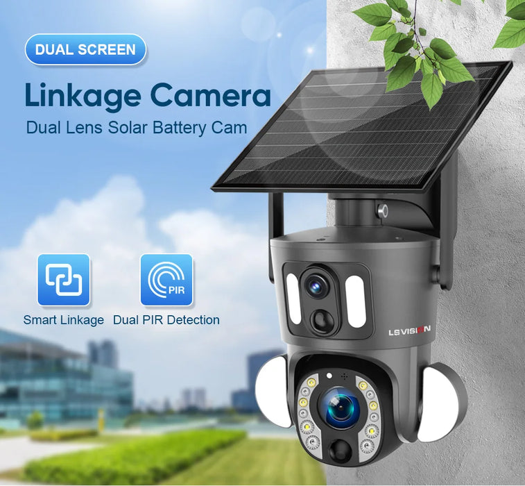 WiFi Outdoor Security Camera with 20X Zoom and Dual Lens