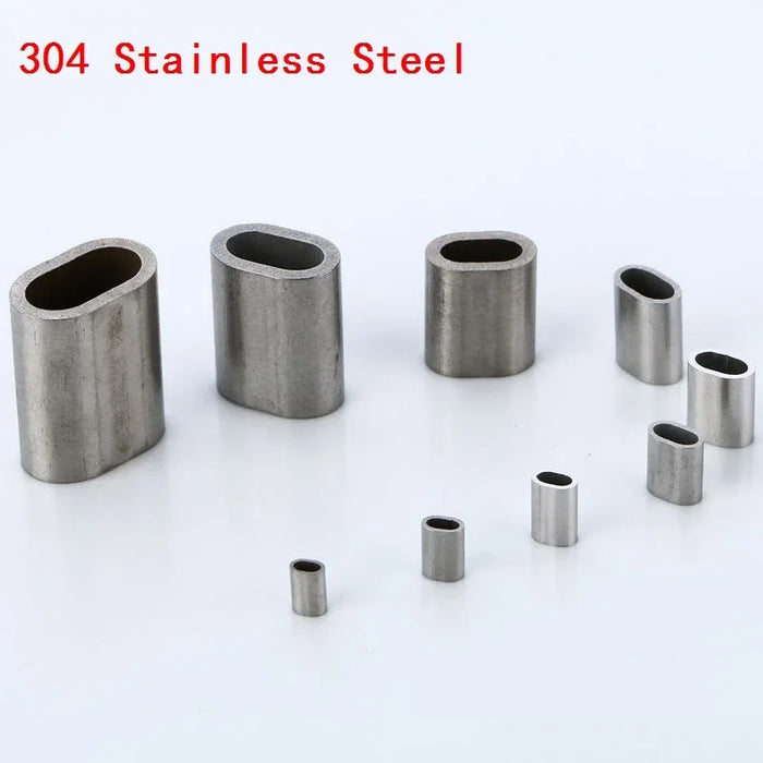 Stainless Steel Oval Ferrules 1.2MM for Wire Rope Crimping