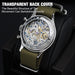 38mm chronograph pilot mechanical watch with sapphire crystal and Seagull movement