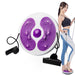 Twist board exercise rotating disc in purple for abdominal workout and foot sole massage