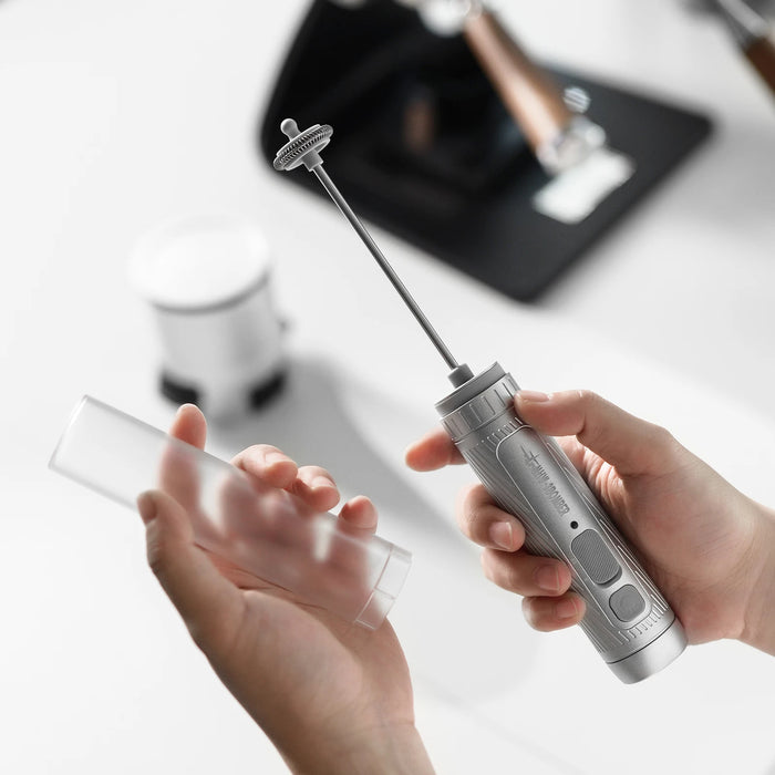 Black Milk Frother, Electric, Portable Barista Kitchen Tool