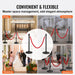 Two black stanchion posts with velvet ropes and fillable plastic base
