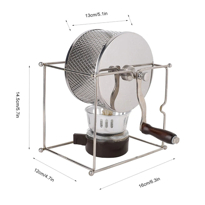 Stainless Steel Manual Coffee Roasting Machine with Handle