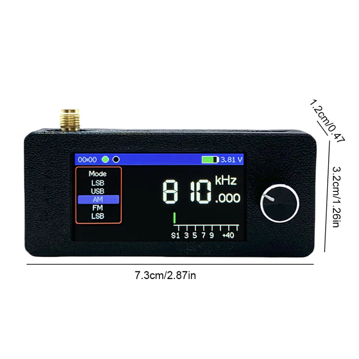 1.9" IPS HF SW MW VHF Radio with Mini Speaker