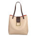 Lady's Luxury PU Leather Shoulder Bag in Camel Color with Soft Bucket Design