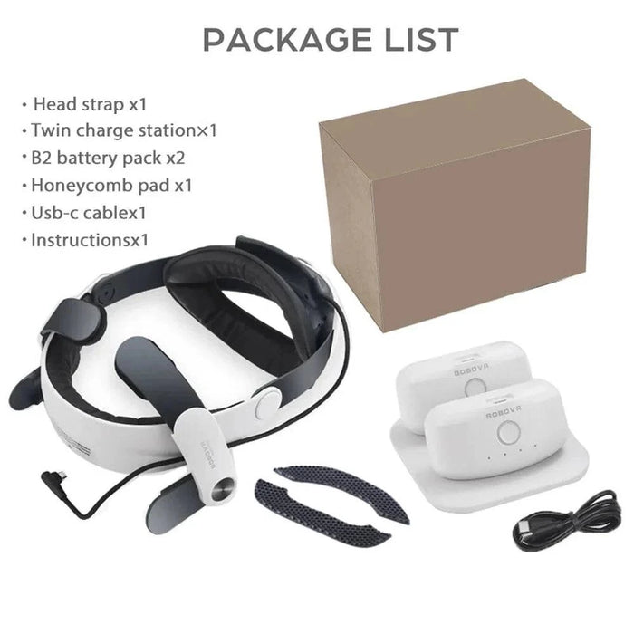 Battery Pack Strap Power Bank for Oculus Quest 2 (M2 Pro 2battery) - FLUXA