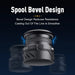 Sleek Black High-Speed Fishing Reel with Aluminium and Magnesium Alloy Spool