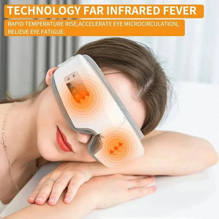 Smart Eye Massager with Hot Compress and Airbag Vibration “ Relieve Eye Fatigue and Improve Sleep - FLUXA