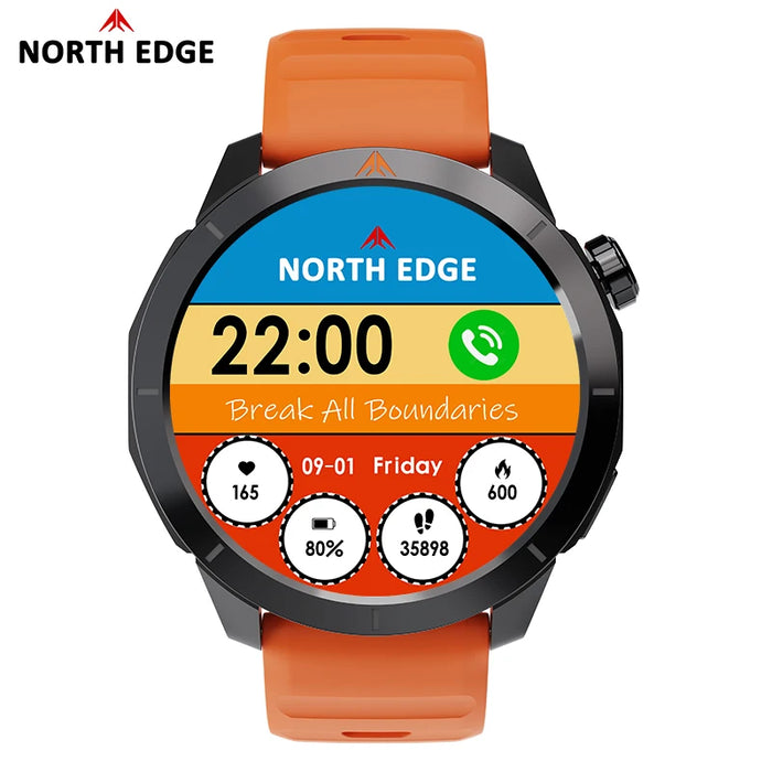 Sports Smartwatch 3ATM Waterproof Orange
