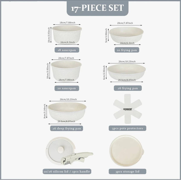 Eco-friendly and durable cooking set made from high-quality aluminum alloy