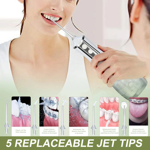 Portable Oral Irrigator for Deep Oral Cleaning and Plaque Removal