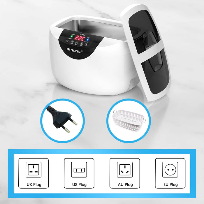 Digital Ultrasonic Cleaning Bath for Home and Kitchen Use
