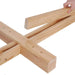 Hexagonal wooden wedding ceremony arch with thickened wooden base for stability