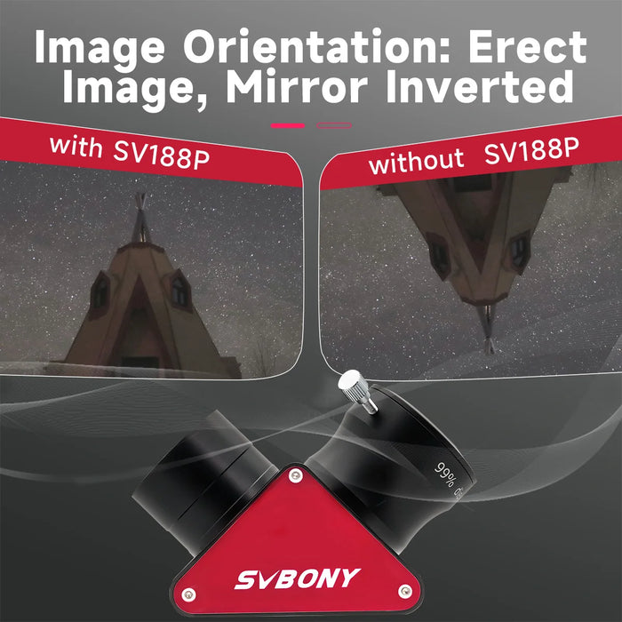 1.25"/2" Zenith Mirror with 99% Reflectivity for Telescopes
