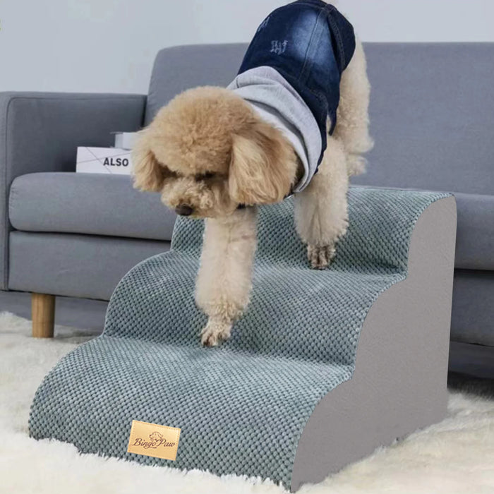 Extra-wide steps for stability and comfort