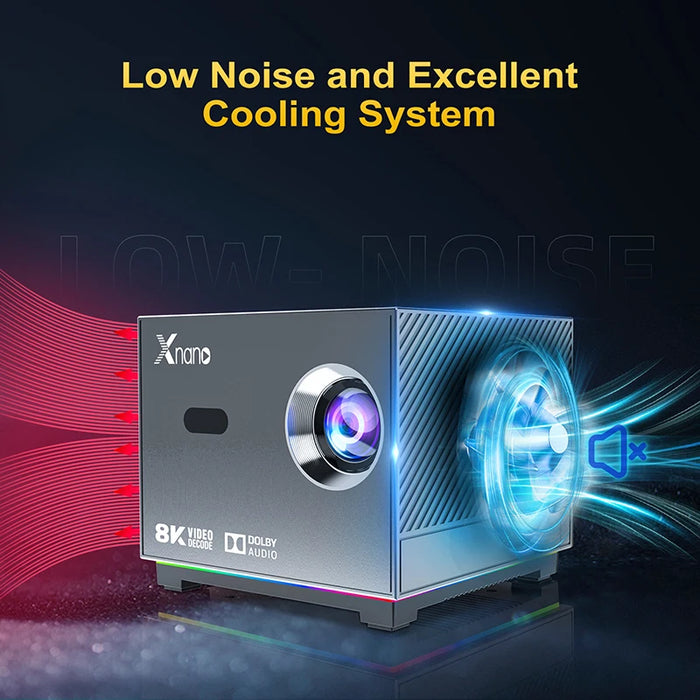 Compact 8K Video Projector with Wireless Connectivity