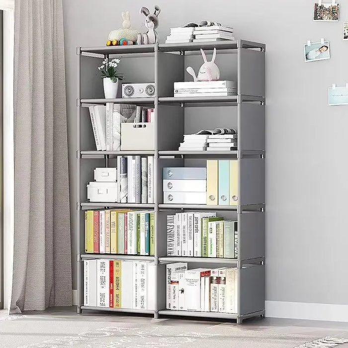 6-layer bookshelf designed for convenience and ample storage space