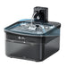 25L Automatic Stainless Steel Cat Water Fountain Black with Wireless Design and Dual Water Modes