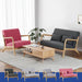 Modern wooden armchair for living room or office