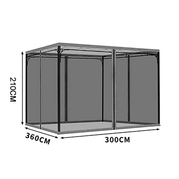 enjoy insect-free outdoor environment with this gazebo mosquito netting