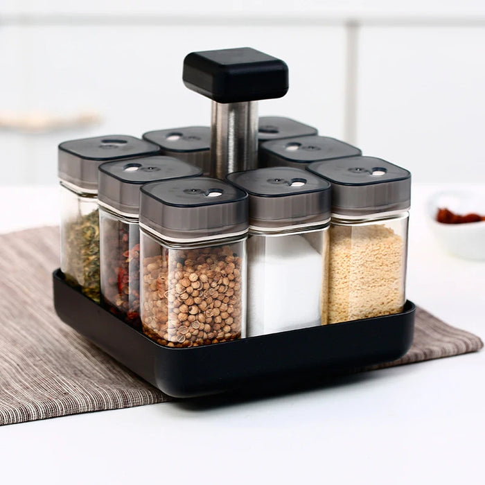 Airtight Sealed Glass Jars to Preserve Freshness of Spices, Herbs, Salt, Pepper, and Sugar