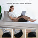 Adjustable memory foam foot rest under desk for ergonomic support
