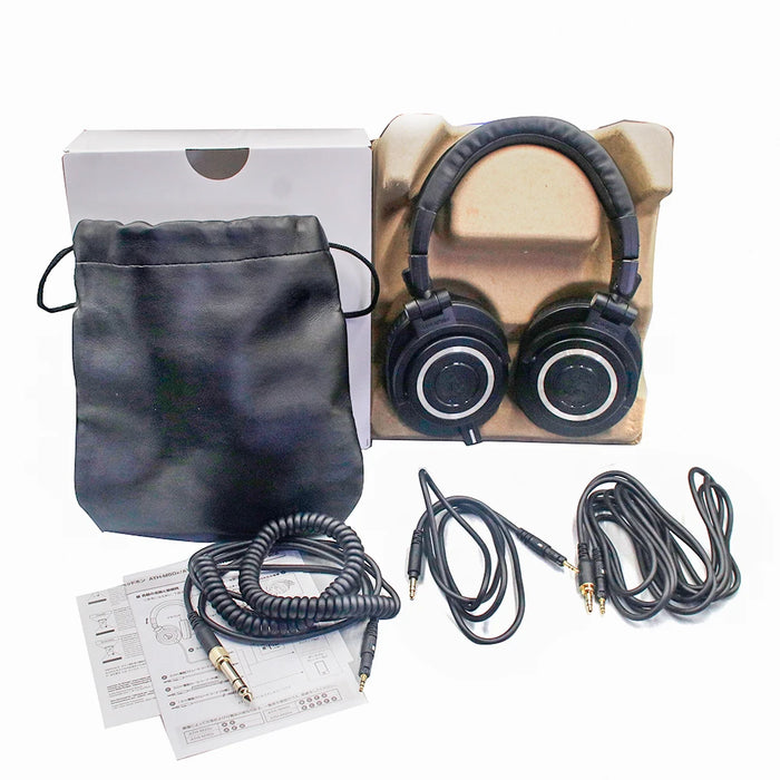 Wired Studio Monitor Headphones with Removable Cable