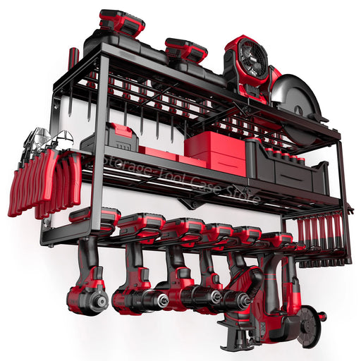 3-Layer Heavy-Duty Metal Tool Cabinet for Garage Organization with strong load-bearing capacity