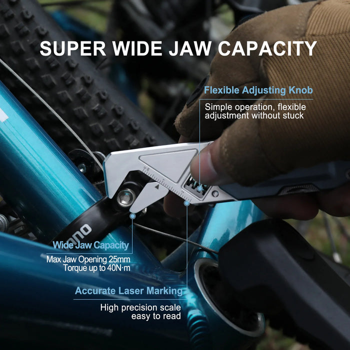 Multitool 6-in-1 Adjustable Wrench Pocket Hand Tool Kit with Screwdriver and Folding Knife for versatile and convenient home repairs and maintenance