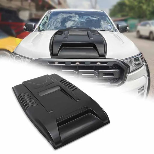 Black Bonnet Scoop Hood Cover Protector for Ford Ranger Raptor