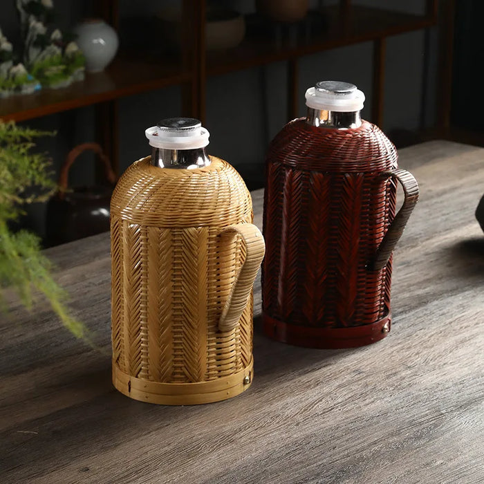 1.6L Bamboo Insulated Hot Water Bottle – 12hr Warmth