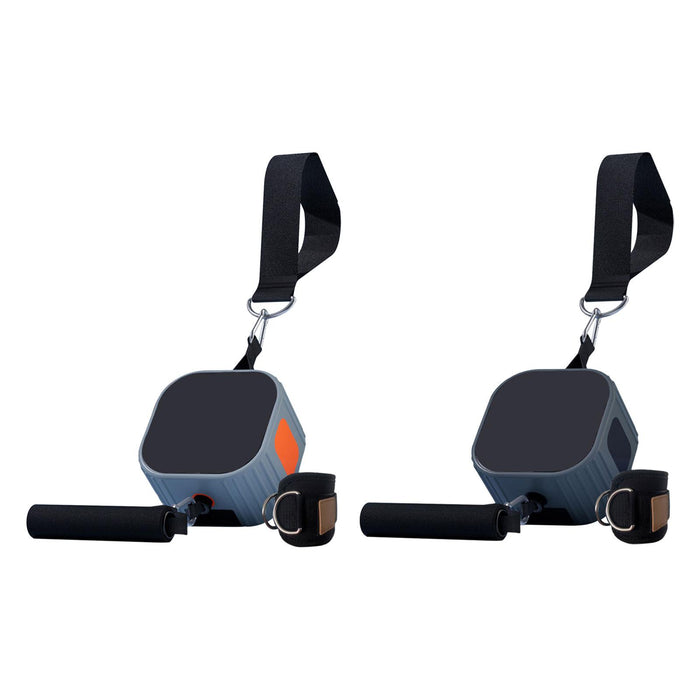 Orange Gray Home Gym Equipment featuring high-elastic foam handle for a comfortable, non-slip grip