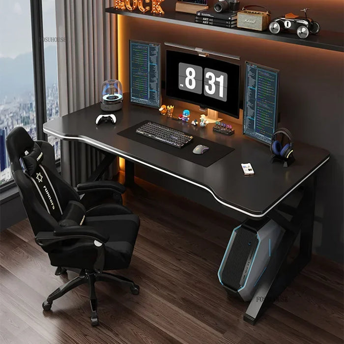 100cm Black Computer Table Compact Nordic Workbench for Home